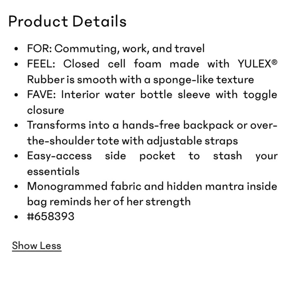 Athleta Revive Convertible Backpack - Picture 11 of 12